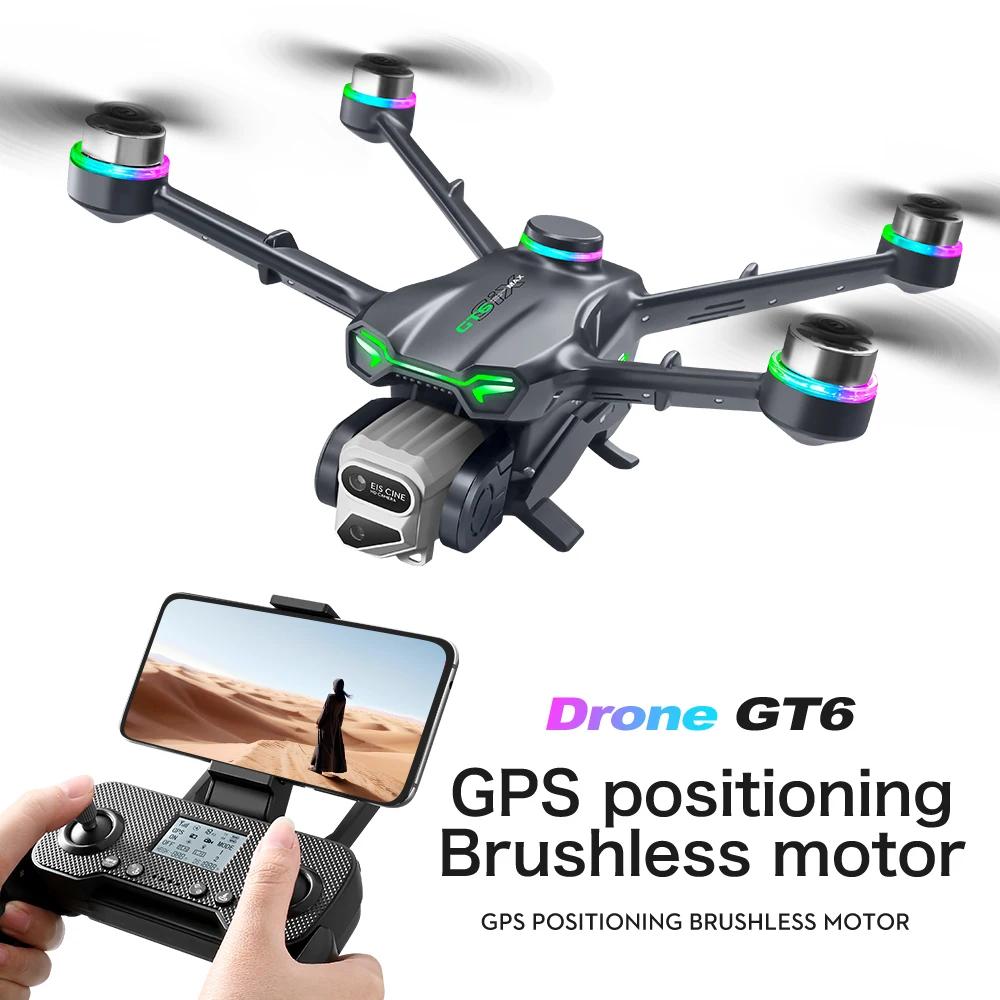 2025 New GT6 Folding Drone 5G Optical Flow GPS with WIFI HD Aerial Photography Omnidirectional Obstacle Quadcopter Toy