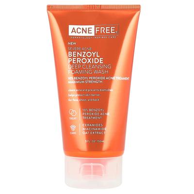 ACNE FREE, Severe Acne, Deep Cleansing Foaming Wash, Maximum Strength, 150ml (5fl Oz)
