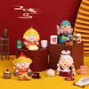 Cartoon Mini Cai Shen Sculpture Crafts Creative Lucky Ornaments Fengshui Sculpture  Home Decor