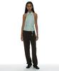PARTIMENTO WOMEN Frill Trim Halterneck Shirt_Light Green