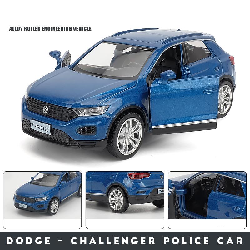 Měřítko 1/36 T-ROC SUV Model auta ze slitiny Diecast Kovová mini vozidla Model auta Simulace Kolekce Dětské hračky Dárek Dekorace