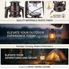LED Vintage Camping Lantern Battery Powered Retro Camping Light Waterproof Hanging LED Tent Lamp for Outdoor Hiking Fishing