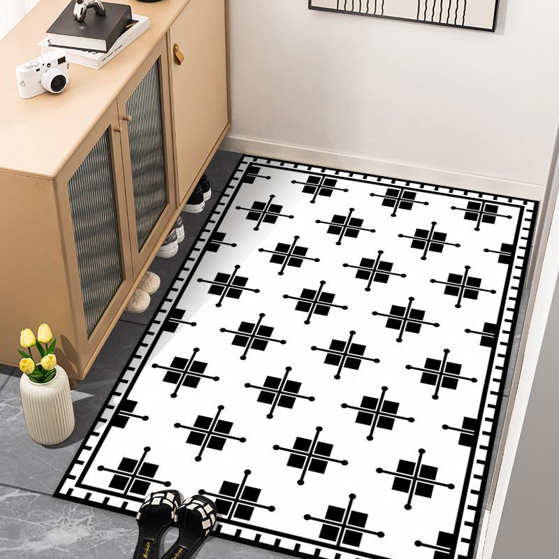 Kitchen Non-slip Mat Simple Absorbent Oil Absorbent Long Anti-dirty Foot Mat Entry Bathroom Bathroom Door Anti-fall