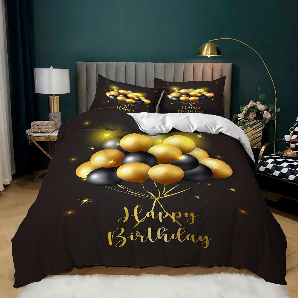 

Счастливый Одиночный Трехпредметный Постельный Комплект Пододеяльник 135 * 200 (two-piece set) 90g