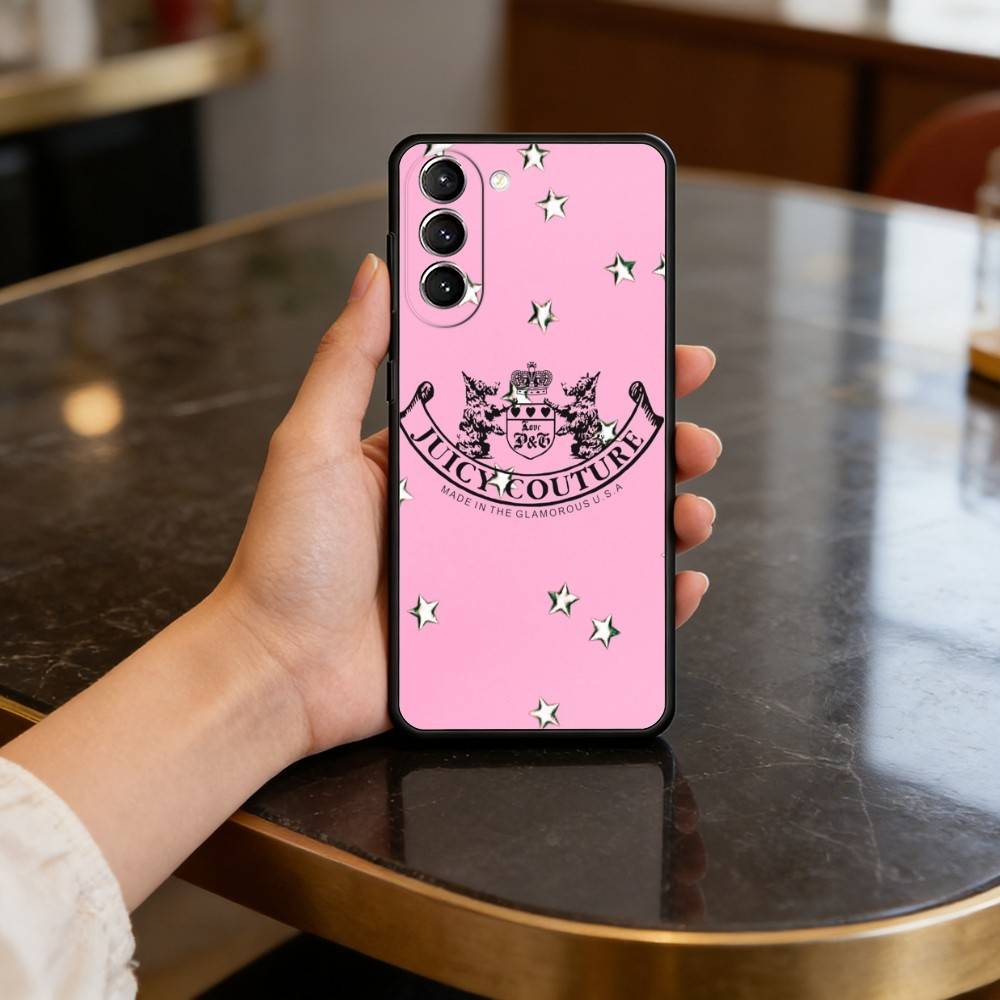 P-Pink J-Juicys C-Coutures Case for Samsung Galaxy S21 S25 FE S24 S23 Ultra S20 S9 S22 Plus S10 TPU Cover