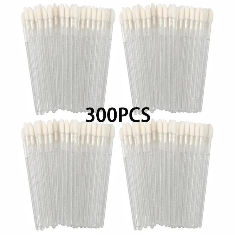 Wholesale 100/300PCS Disposable Lip Makeup Brushes - Lipstick Applicator Wands,  Eyelash Extension Beauty Tools Accessories