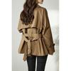 Temperament short trench coat women's, spring and autumn new thin small spring and autumn women's coat