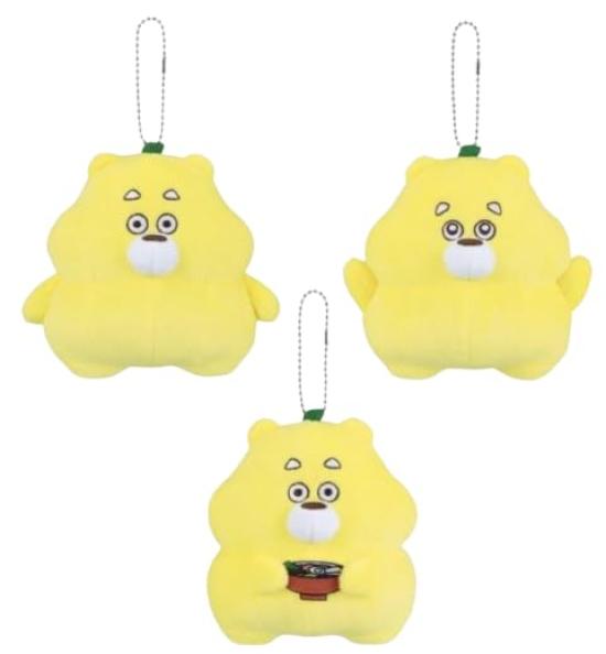 

Hirokuma Plush Toy for Bags, Hirokuma Three-Handed Figure, Approx. 10cm, Set of 3