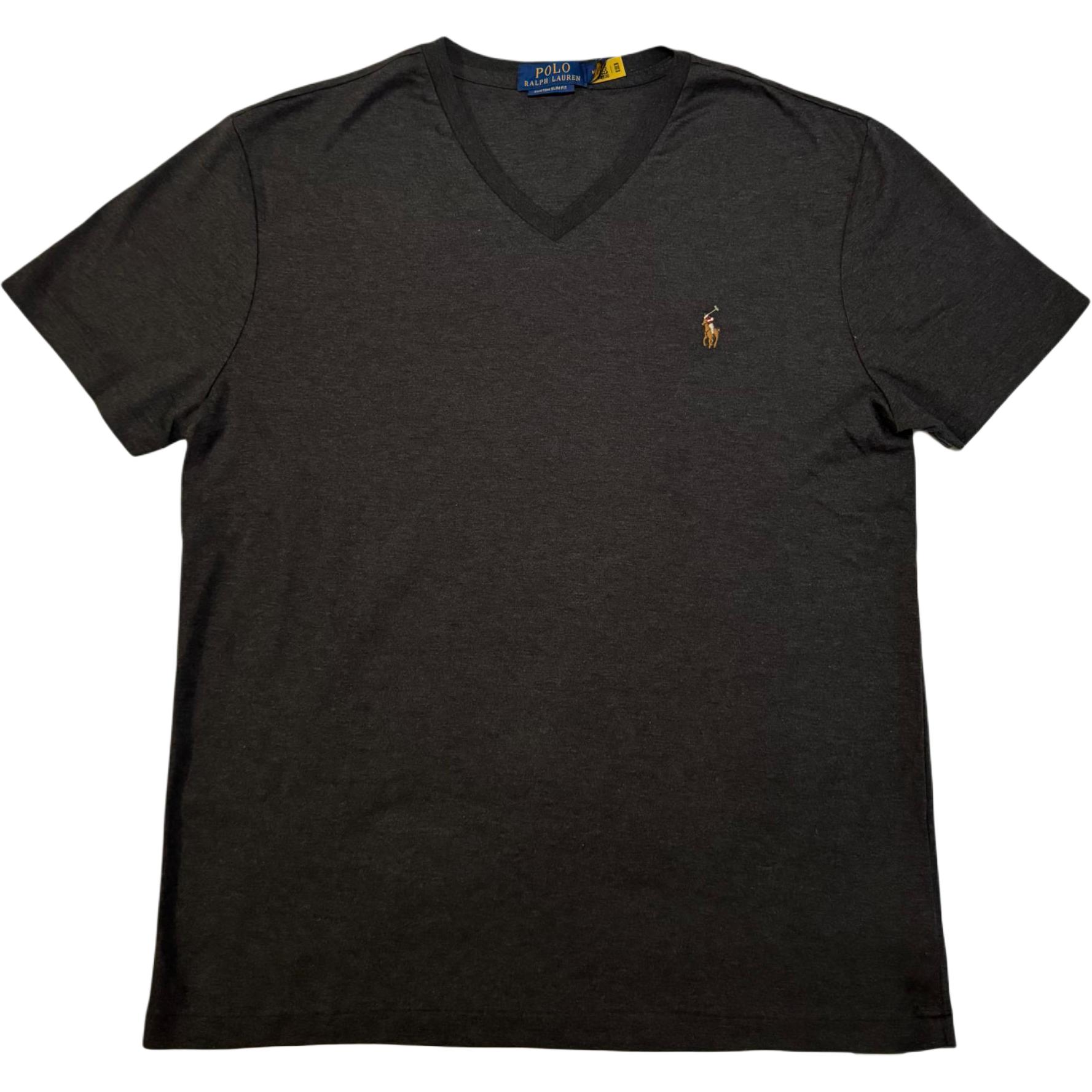 

Polo Ralph Lauren Футболка мужская с коротким рукавом, V-образным вырезом, вышитым логотипом цветной пони, приталенного кроя 710866052-015 M