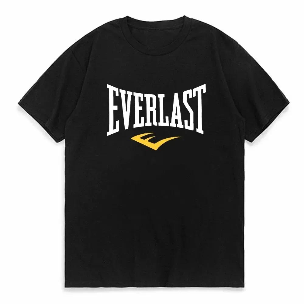 EVERLAST BOXING LOGO T-Shirt Men's Women's O-Neck Print T Shirt Harajuku Streetwear Hoodies Pop Y2k Tops