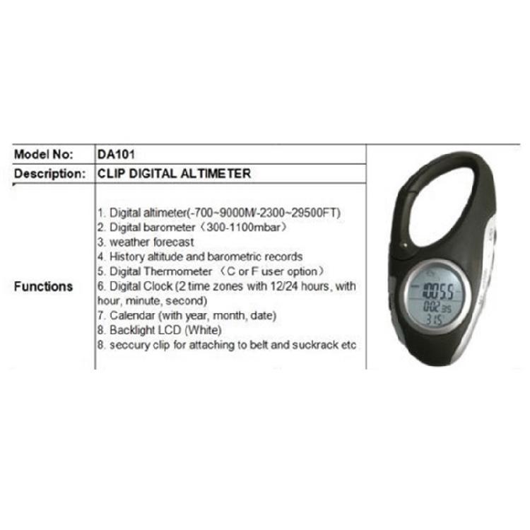 Outdoor Handheld Electronic Altitude Gauge for Climbing Hiking Camping Fishing