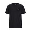 ArcTeryx Crag Sl CoTTon Emblem Crew T shirT Black 9533 Bk