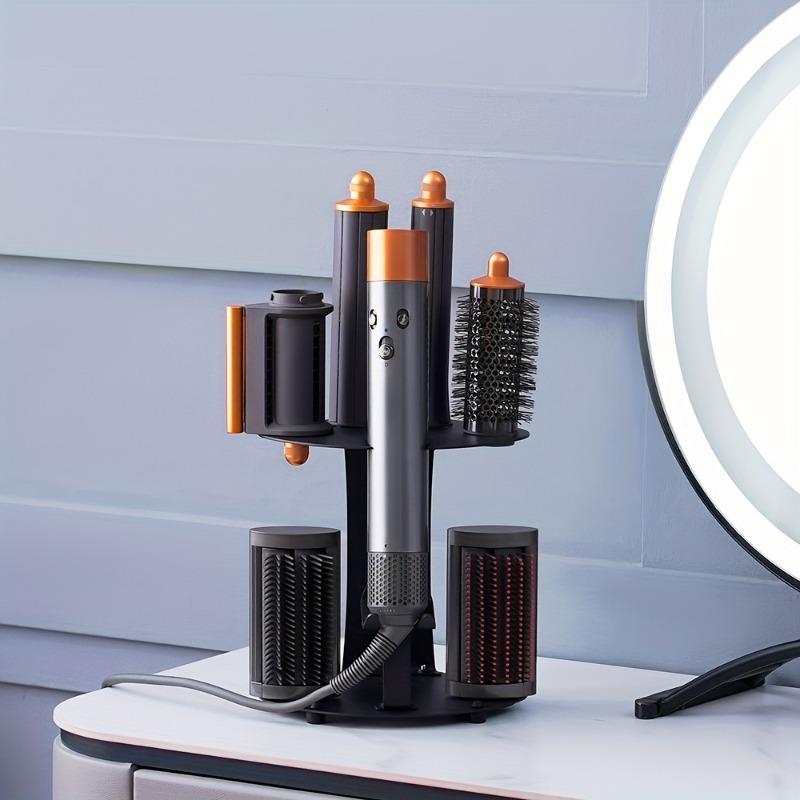 Drill-free Storage Rack for Dyson Airwrap Curling Iron & Hair Dryer and Accessories Organizer Stand Wall-Mount or Desktop Shelf