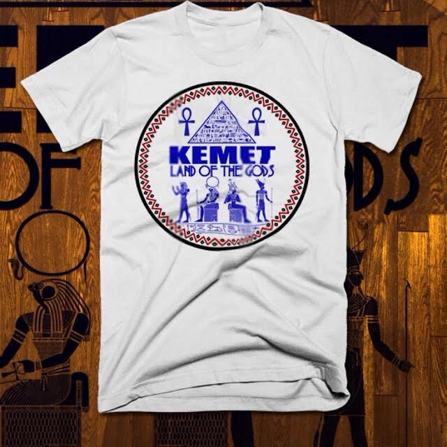 Egyptian Kemetic T-Shirt Egypt Ankh Eye Of Horus Pharaoh MAAT hieroglyphics tee S