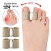 Breathable Elastic Fabric Toe Band Separator, Bunion Aligner, Double-hole Spacers for Women Men, Invisible Correction Shoes Soft Big Splint, Alignment