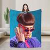 Oliver Tree Album Zpěvák Pletené Deky Fleece Super Teplé Deky na Postel Pohovku Koberec na Postel