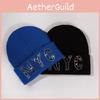 Nyc Rhinestone Letters Knit Hat For Unisex Autumn Winter Warm Cap Fashion Gift