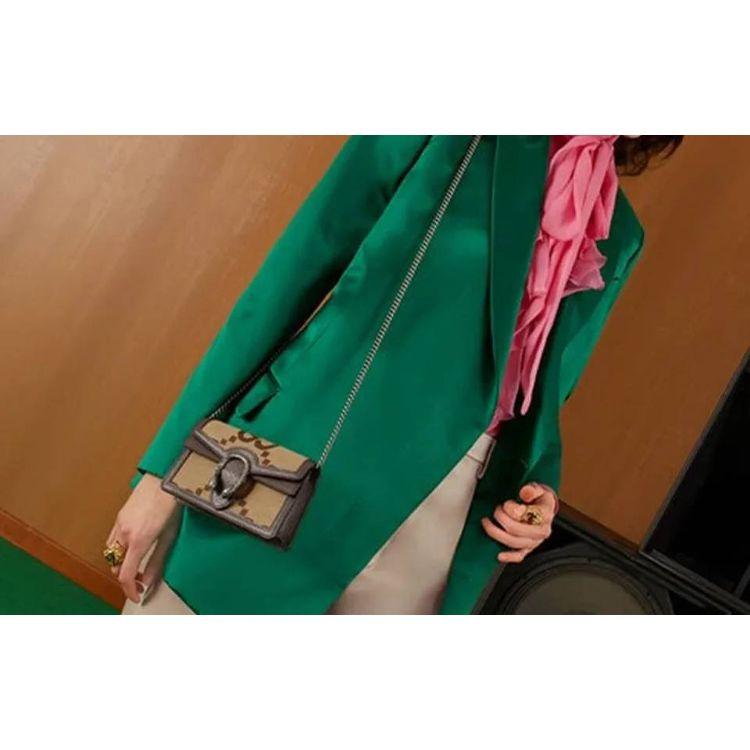 Gucci Dionysus Super Double G Monogram Canvas And Leather Trim Flap Bag Women Shoulder Bag Beige 476432-UKMBN-2572