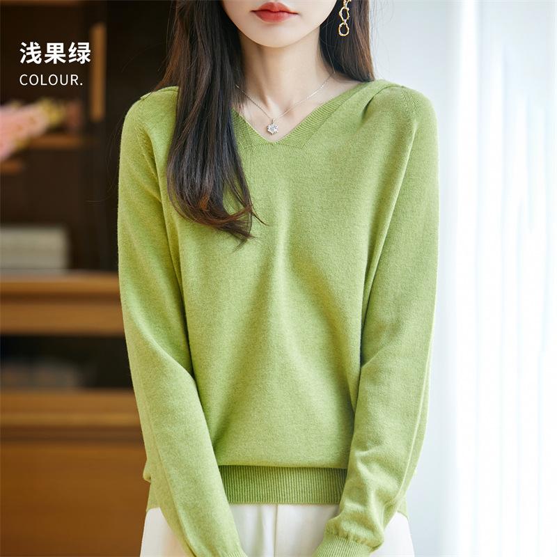 Women S Loose Hooded Long Sleeve Knit Sweater Color Block Commute Style