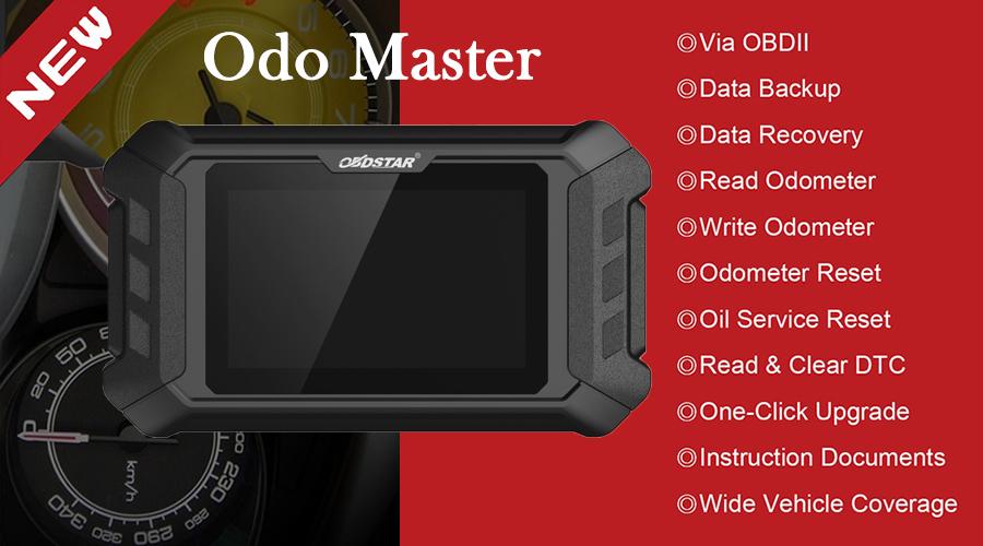 2025 OBDSTAR ODO Master Full Version for Odometer Adjustment/ Oil Reset/ OBDII Functions Get Free FCA 12+8 Adapter with 13 Months Free Update