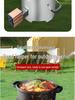 Portable Smokeless Wood-Burning Stove for Outdoor Camping and Rural Home Heating