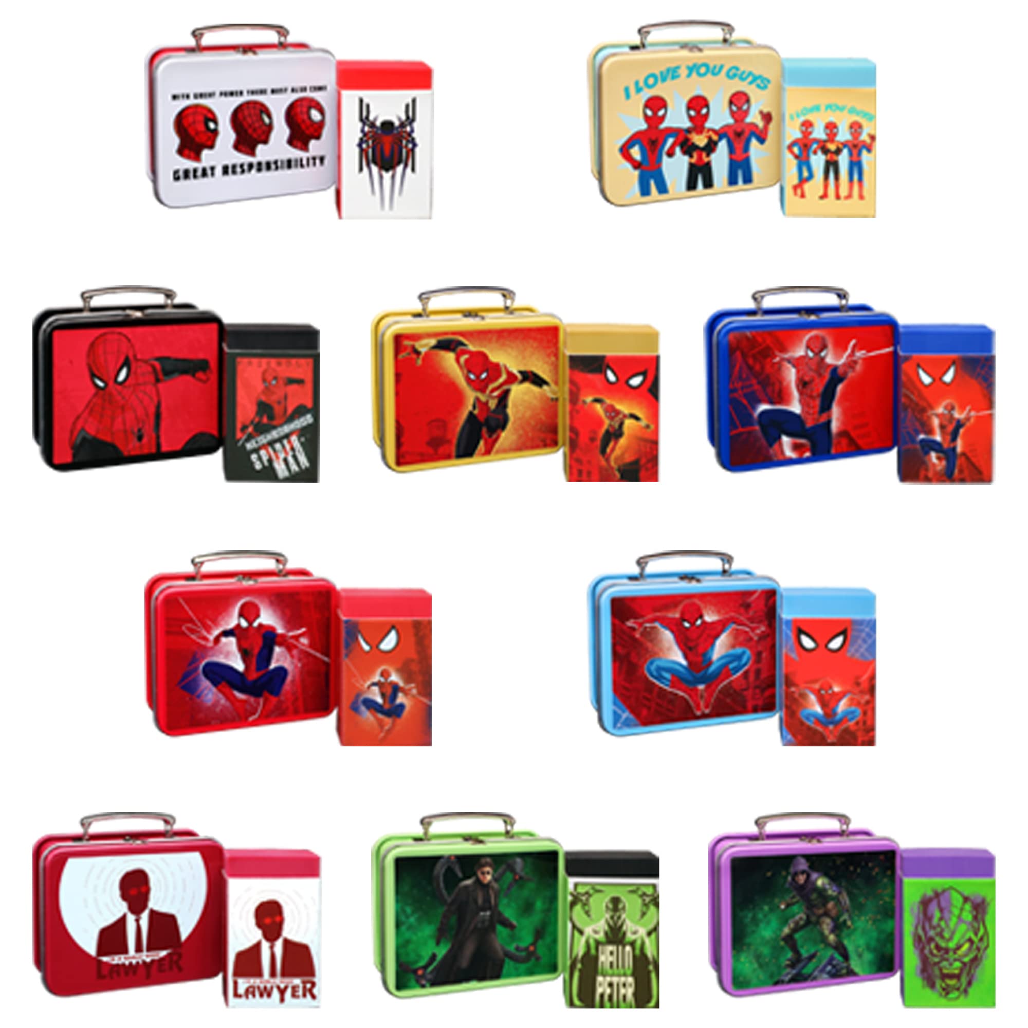 

Metakeshi Человек-паук Серия Нет пути домой 1 из 5 x 7 x 3 см 5 x 3 x 1 см (Ящик 10) Красный, Прибл.. (Жестяная коробка), приблизительно. (ластик)