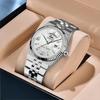 Swiss Watch Men'S Versatile Trend Waterproof Luminous Calendar Business High-End Diamond-Encrusted Handsome Personality Simple Quartz Watch