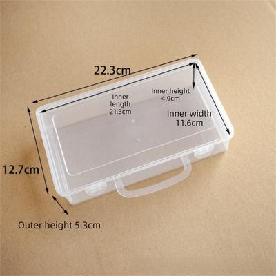 Clear Perler Beads Storage Boxes DIY with Handle Nail Art Jewelry Accessories Container Diamond Embroidery Accessories Drill Box