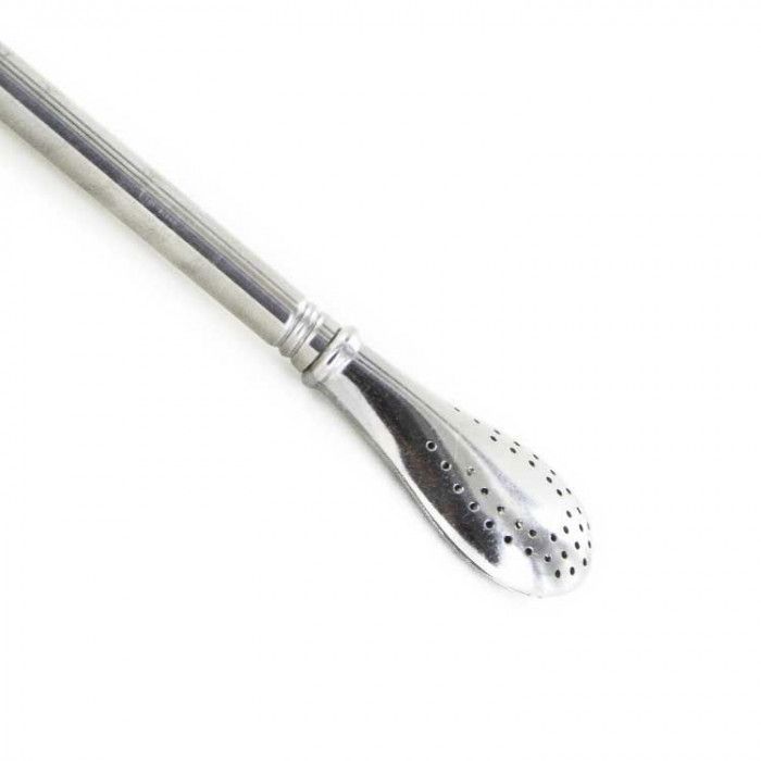 Paille en inox avec filtre intégré pour thé et infusions