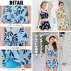 Botanical Top and Bottom Body Bustier 3 Off Off Inner Large Inner Aloha Pattern Swimsuit, Pattern, Set, Tankini, Flare, Women's, Coverage, Style,