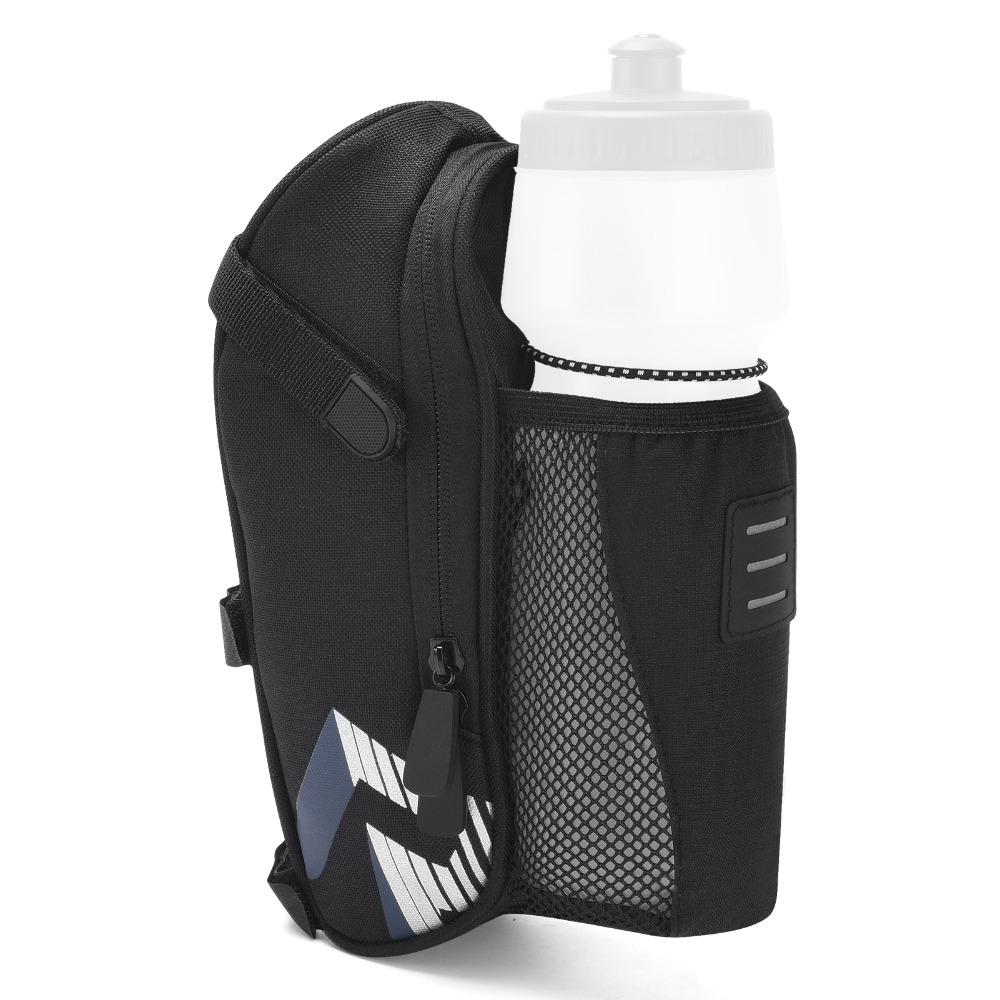 Polyester Bike Saddle Bag with Reflective Cycle Storage Bag Bike Under Seat Pack  Mountain Bike
