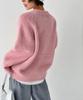 THE GREEN LAB Cat Jacquard Sweater [Pink]