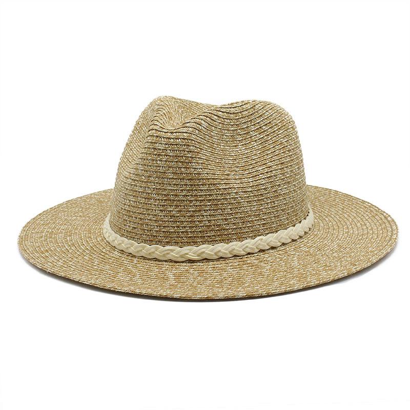 

Men S And Women S Beach Hats, Straw Hats, Jazz Hats, Sun Hats, Outdoor Beach Sun Protection Hats Cmn-213 M（56-58cm）