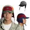 Multi-functional Earflaps Visor Hat Japanese Style Windproof Pilot Cap Ear Protection Cap  Women
