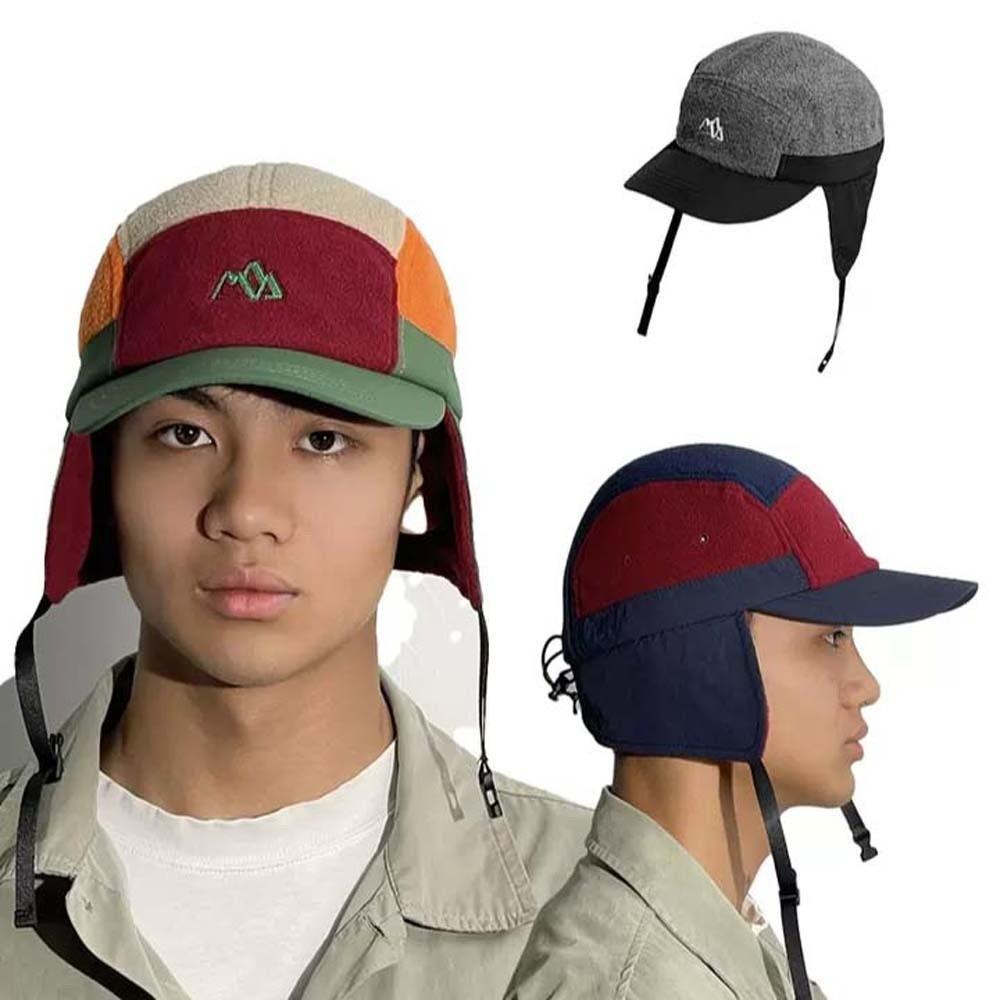 Multi-functional Earflaps Visor Hat Japanese Style Windproof Pilot Cap Ear Protection Cap Women
