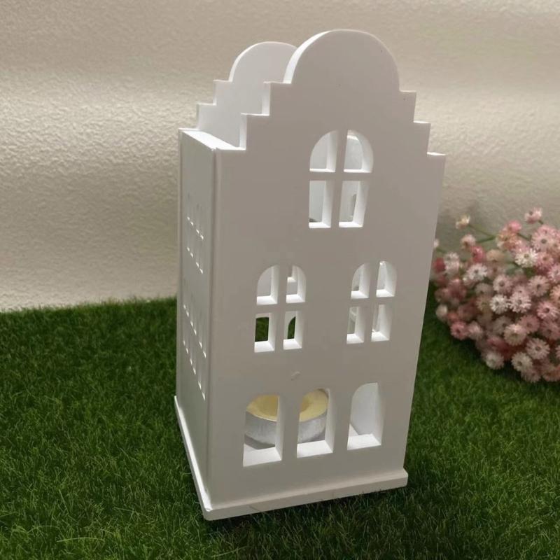 Multipurpose Sturdy Silicone House Candle Holder Mold Set Portable for Resin Plaster Craft Supplies Assorted Sizes