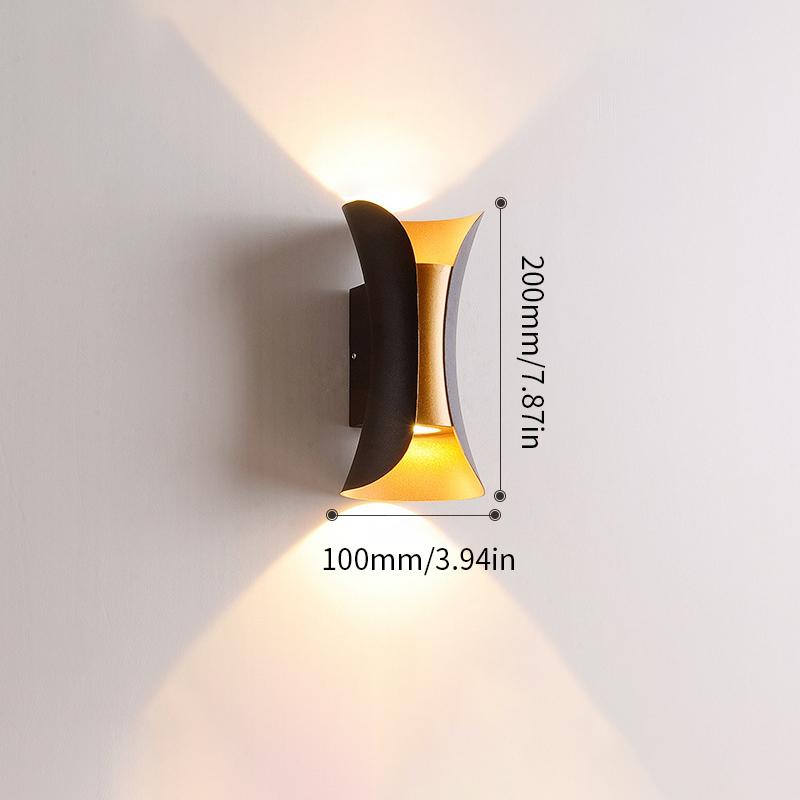 LED Wandleuchte Licht 10W 85-265V Kaltweiß Warmweiß ABS Material Wasserdicht Regendicht Moderner Minimalistischer Stil Zuhause Außenbereich