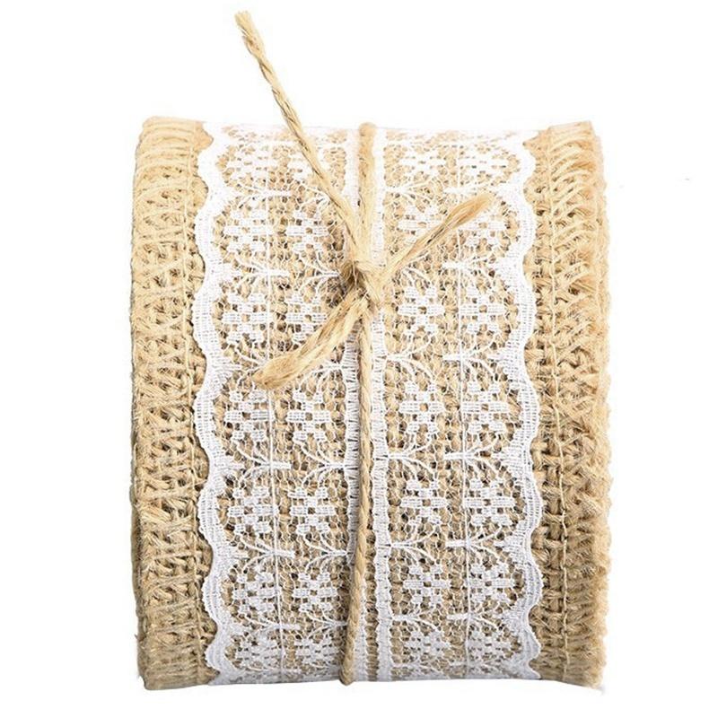 Přírodní jutová látka juta rustikální svatba vintage role