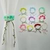 A Set of 2 Creative Plant Vines Artificial Flower Curtain Hooks, Bohemian Style Floral Decorations, Adjustable Transparent Curtain Fixing Clips