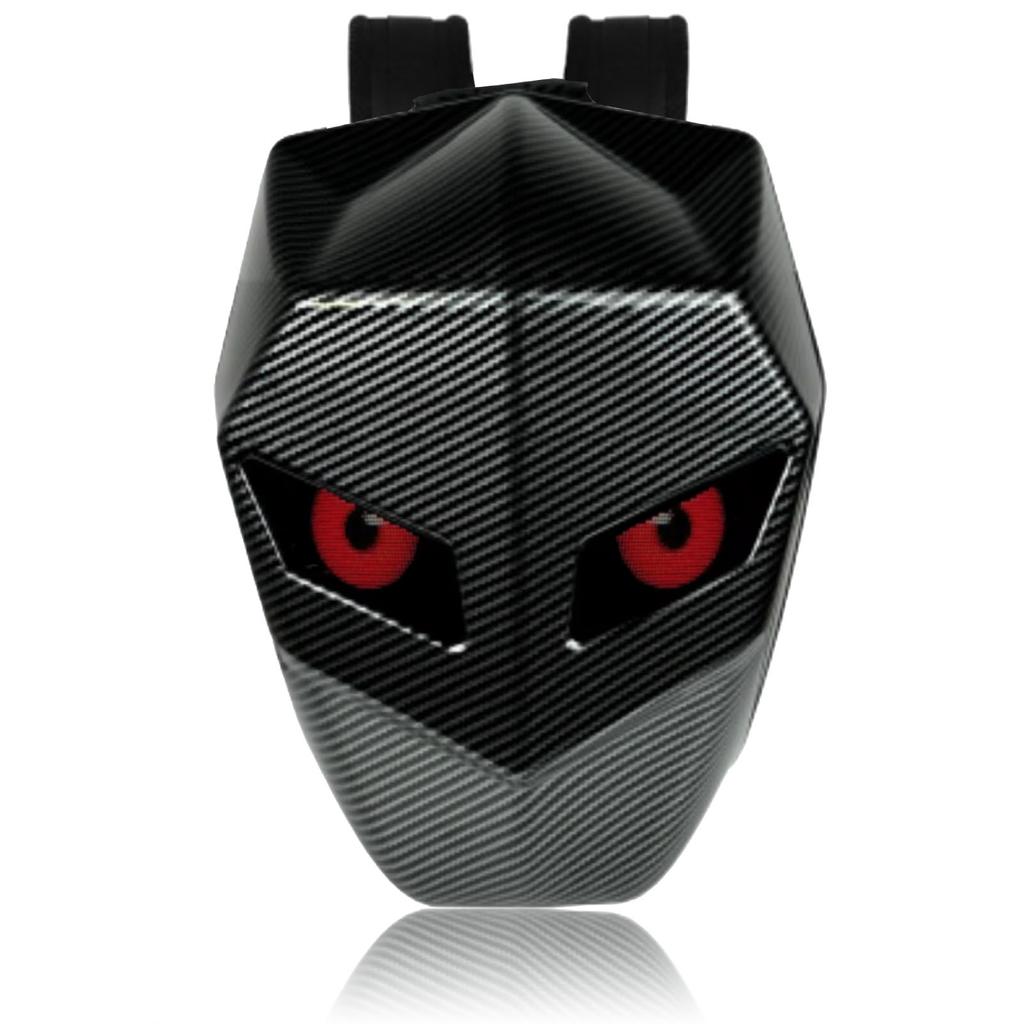 Motorradrucksack mit LED-Programmierbildschirm Kohlefasertextur Wasserdicht Hartschale Helm