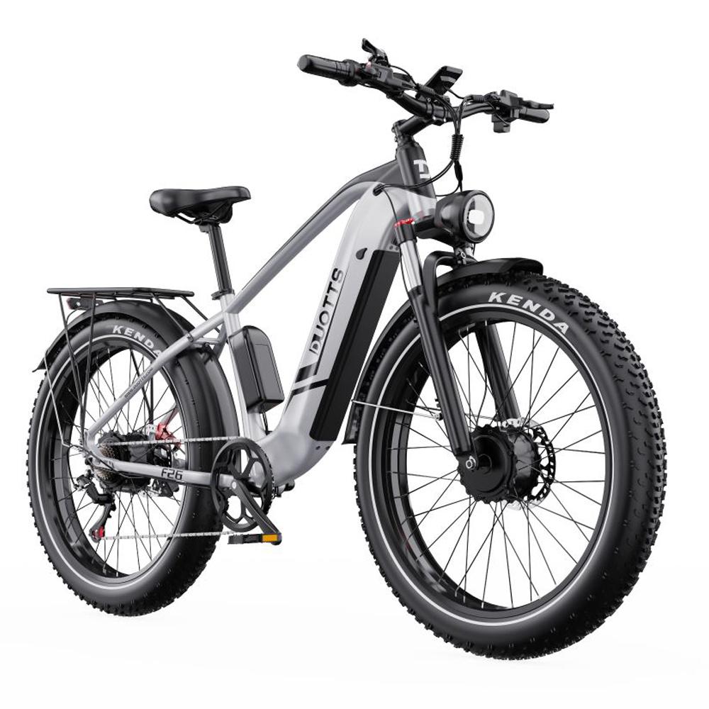 Elektrofahrrad Duotts F26, Doppelmotor 750W, 48V 20AH Akku, Höchstgeschwindigkeit 55 km/h, Reichweite 120 km, 26x4,0 Zoll Reifen