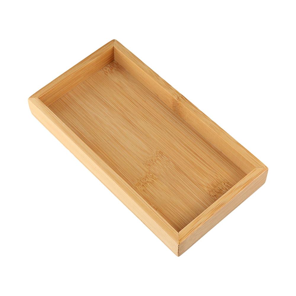 Bamboo Wooden Tea Tray Rectangular Dinner Plate Tableware Serving Tray  Hotel