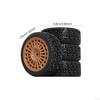 Set of RC Wheels And Tires Parts with A Focus on Compatibility for 1/10 TT01