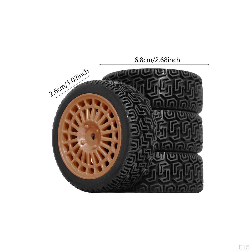 Set of RC Wheels And Tires Parts with A Focus on Compatibility for 1/10 TT01