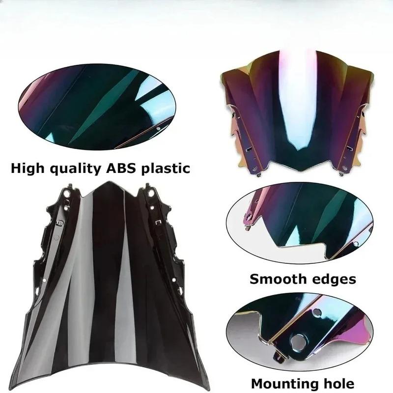 Motorcycle Windshield Windscreen Double Bubble Front Windshield Wind Deflector for Yamaha YZF R3 R25 2014 2015 2016 2017 2018
