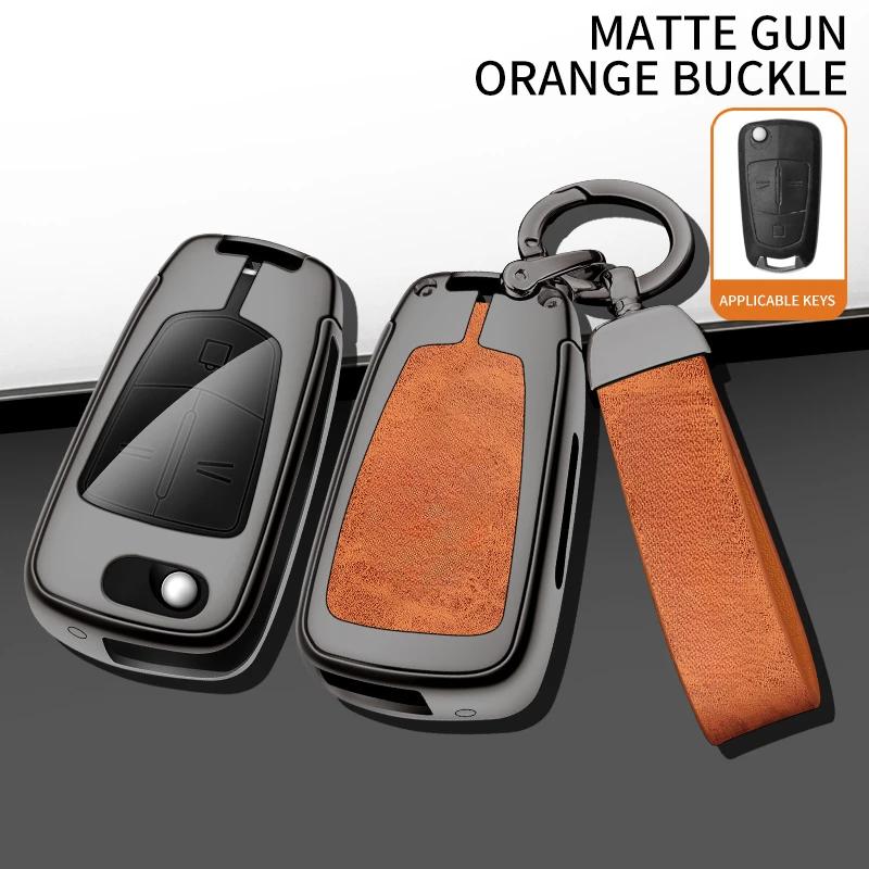 Flip Car Key Fob Case Cover Chain Remote Shell Holder Protector For Chevy Captiva Opel Astra H Adam Corsa Vectra Zafira Insignia