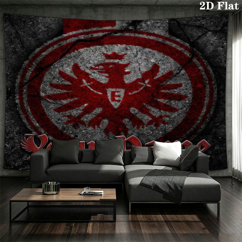 Eintracht Frankfurt Custom Name Wall Tapestry Aesthetic Wall Hanging Printed Fabric Blanket Decorative Tapestries for Bedroom Living Room Home Decor