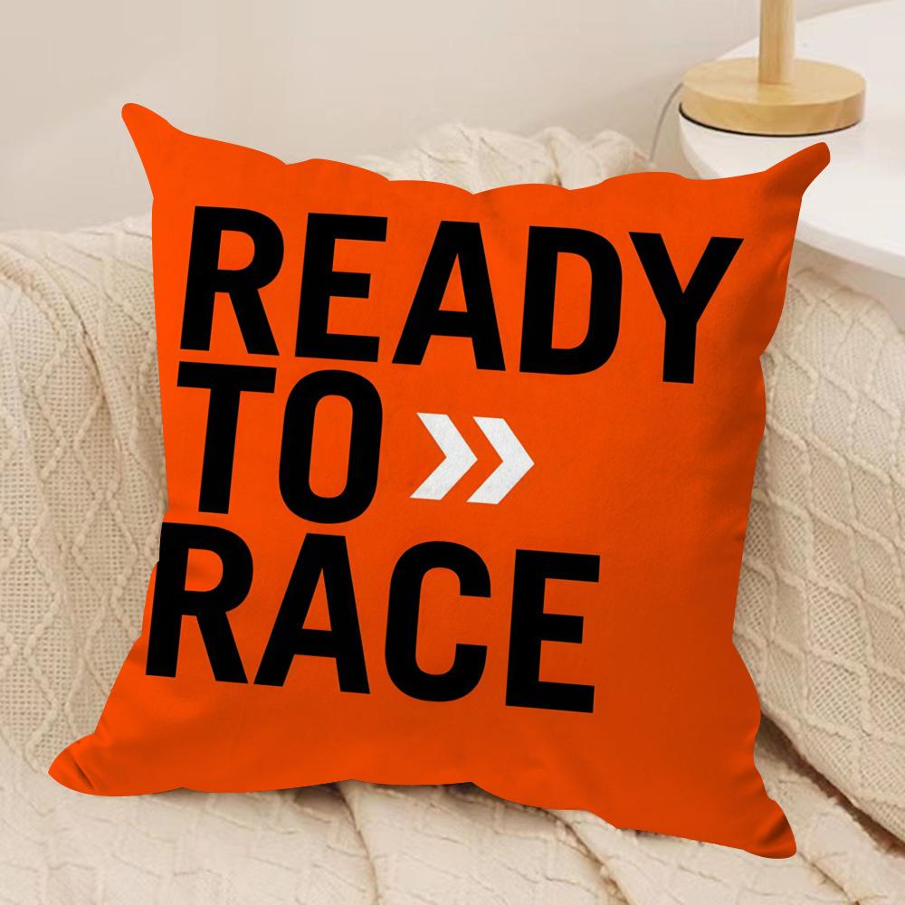 

RReady To Race Logo Cushion Cover Soft Plush Fabric DoubleSided Printed Sofa Cushion Cover for All Seasons Home Decor Gift 30x30cm 12x12in