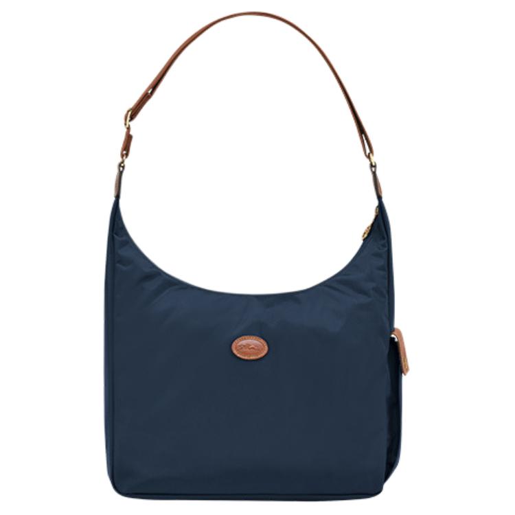 

Новая холщовая сумка-полумесяц LONGCHAMP Le Pliage, сумка через плечо, женская сумка на плечо, темно-синяя 2450089P68 37.1*14.0*27.9CM