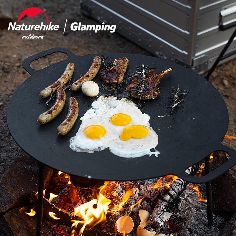 Naturehike Wrought Iron Round Grill Pan